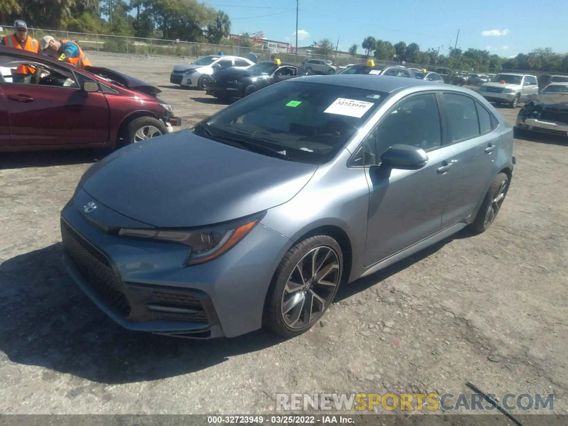 2 Photograph of a damaged car JTDS4RCE4LJ032375 TOYOTA COROLLA 2020