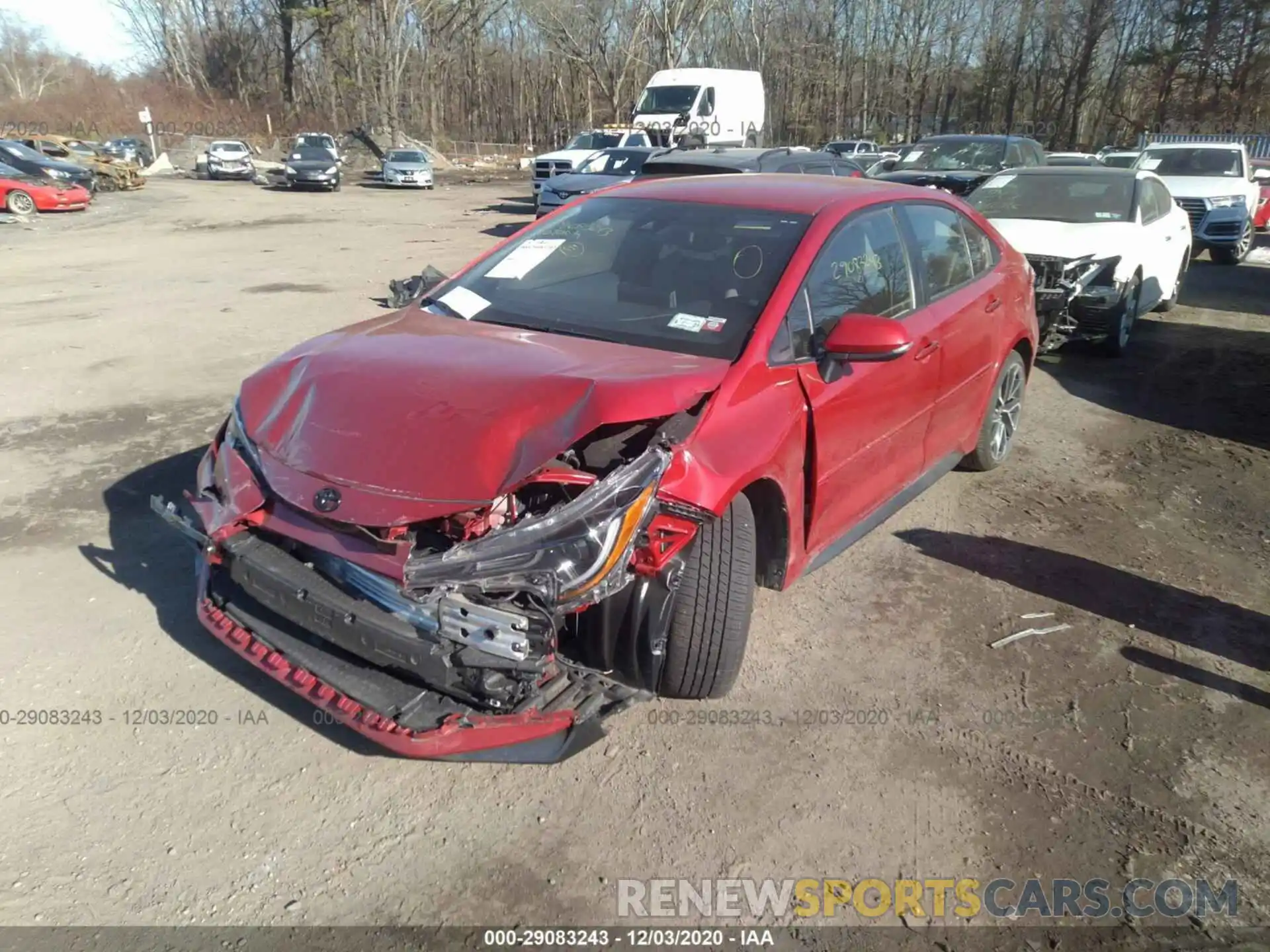 2 Photograph of a damaged car JTDS4RCE4LJ032764 TOYOTA COROLLA 2020