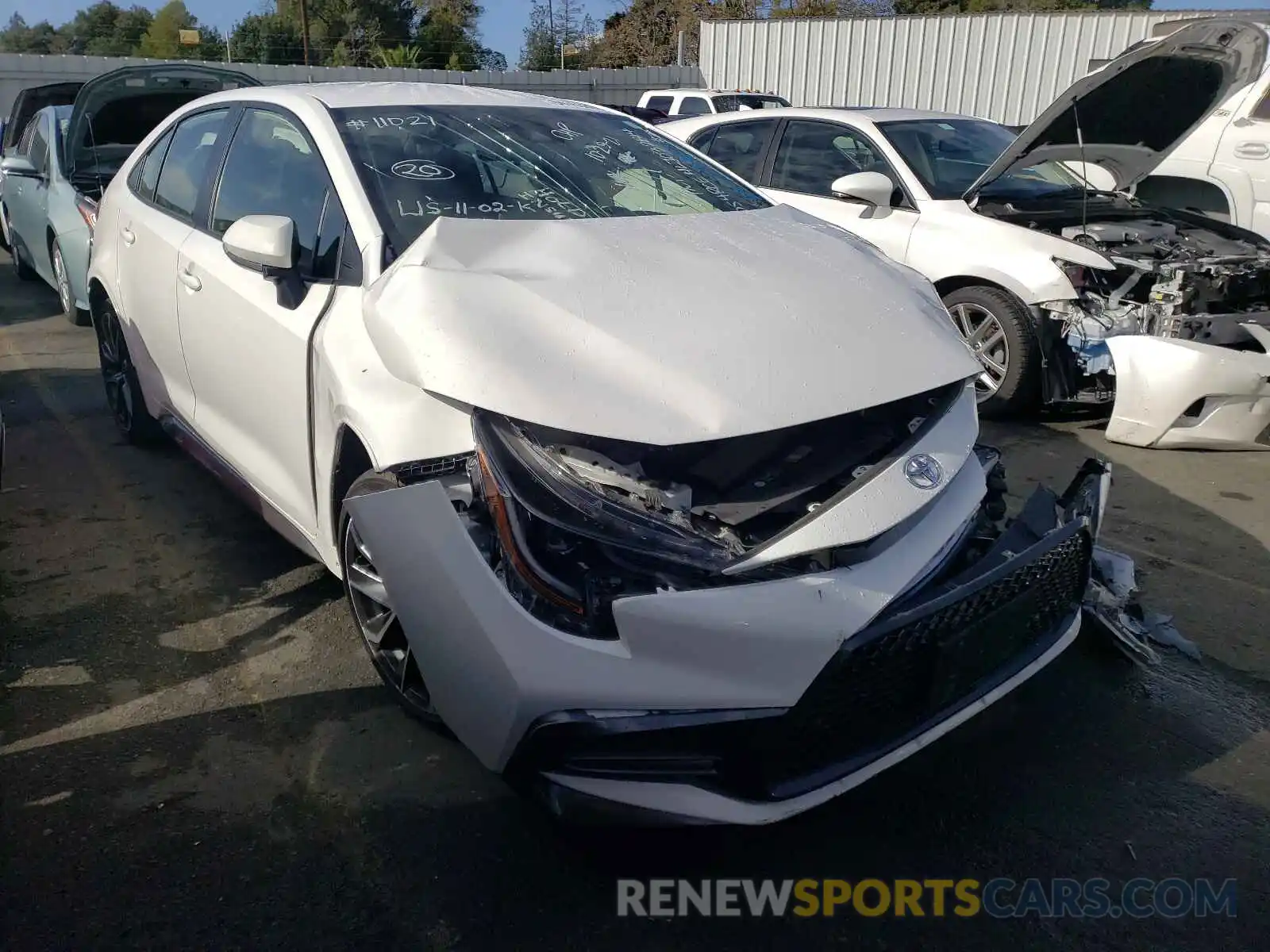 1 Photograph of a damaged car JTDS4RCE4LJ032814 TOYOTA COROLLA 2020