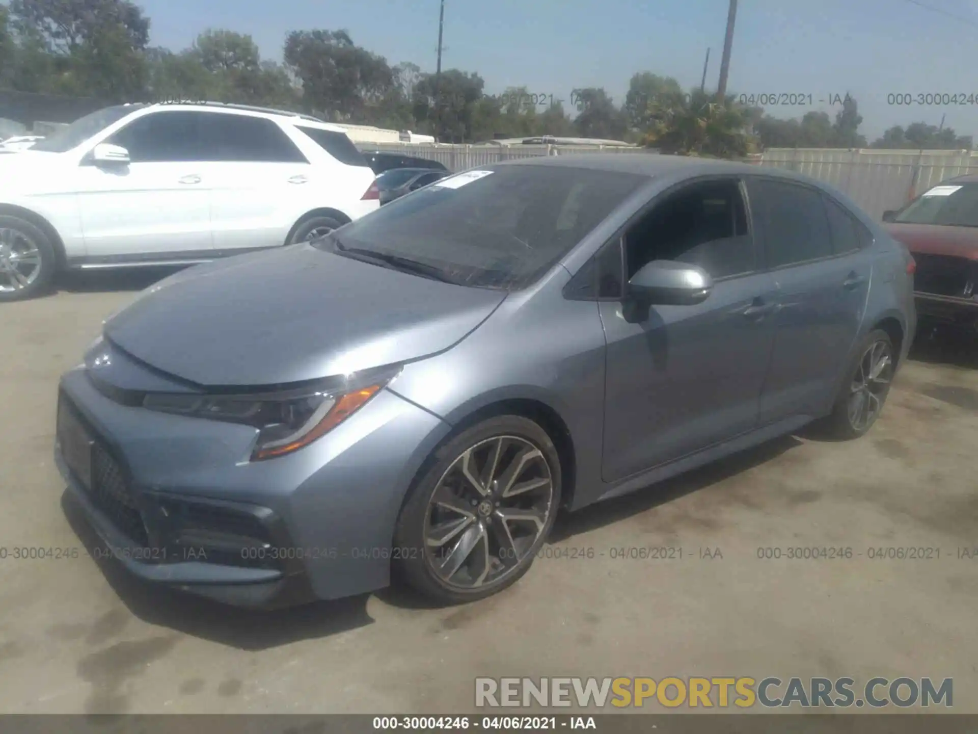 2 Photograph of a damaged car JTDS4RCE4LJ033297 TOYOTA COROLLA 2020