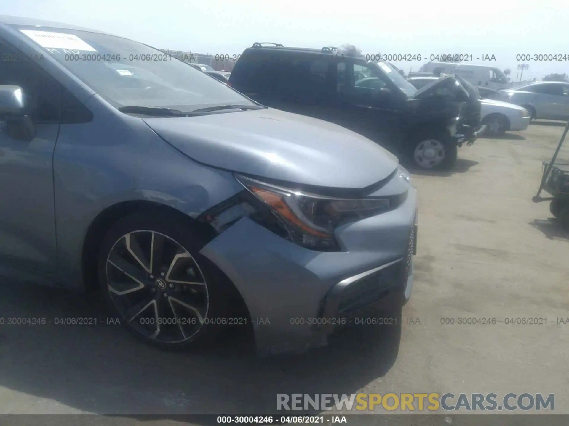 6 Photograph of a damaged car JTDS4RCE4LJ033297 TOYOTA COROLLA 2020