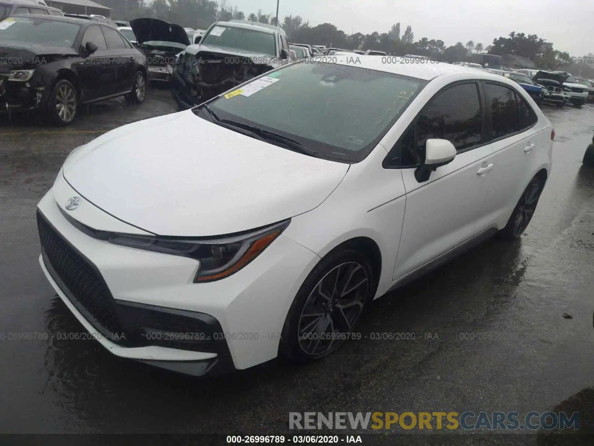 2 Photograph of a damaged car JTDS4RCE4LJ033543 TOYOTA COROLLA 2020