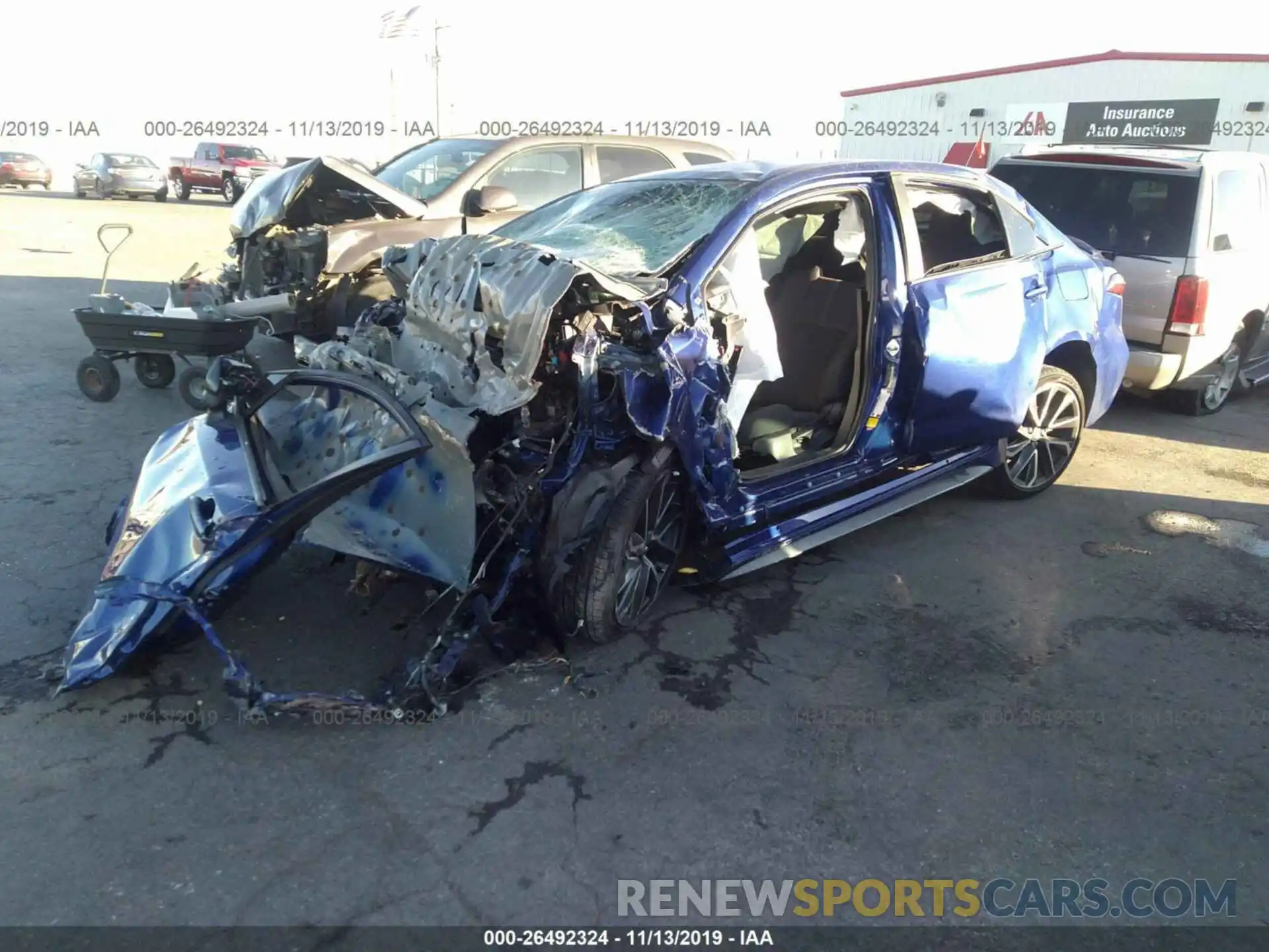 2 Photograph of a damaged car JTDS4RCE4LJ034546 TOYOTA COROLLA 2020