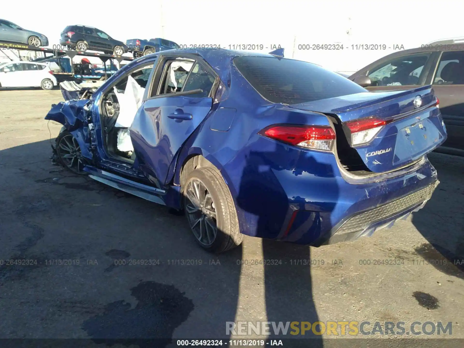 3 Photograph of a damaged car JTDS4RCE4LJ034546 TOYOTA COROLLA 2020