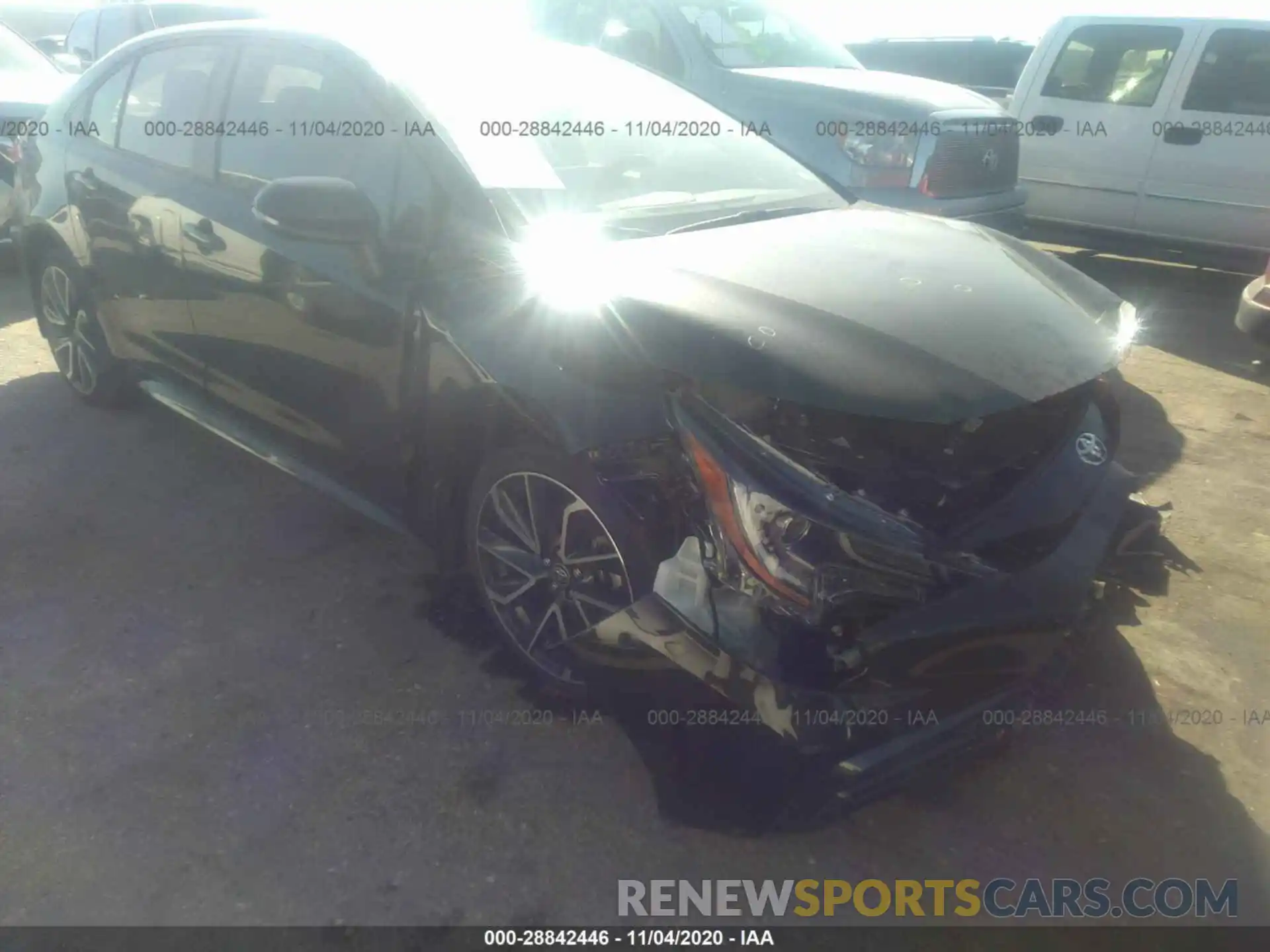 1 Photograph of a damaged car JTDS4RCE4LJ034837 TOYOTA COROLLA 2020