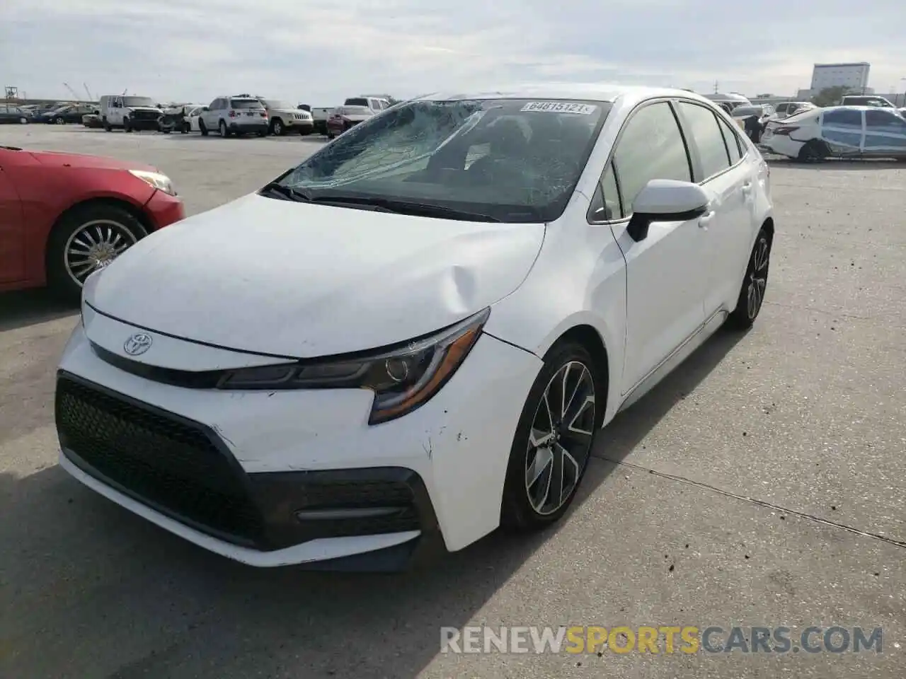 2 Photograph of a damaged car JTDS4RCE4LJ034997 TOYOTA COROLLA 2020