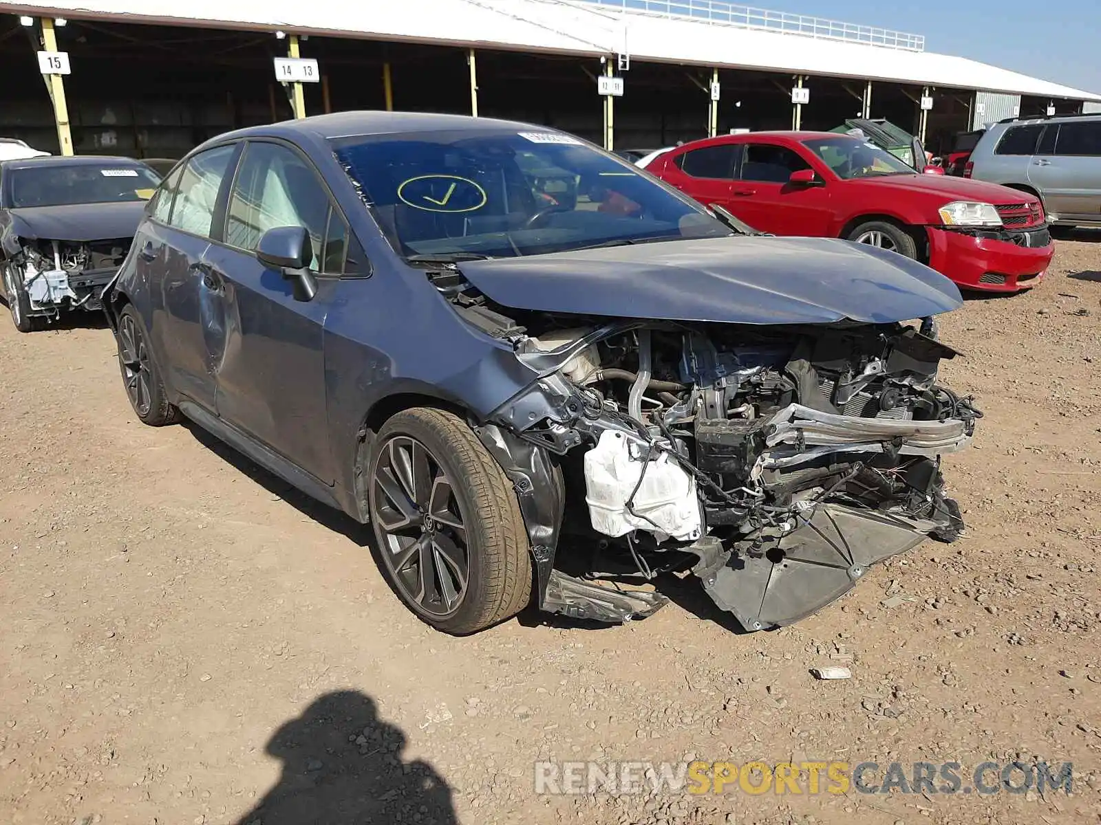 1 Photograph of a damaged car JTDS4RCE4LJ035051 TOYOTA COROLLA 2020