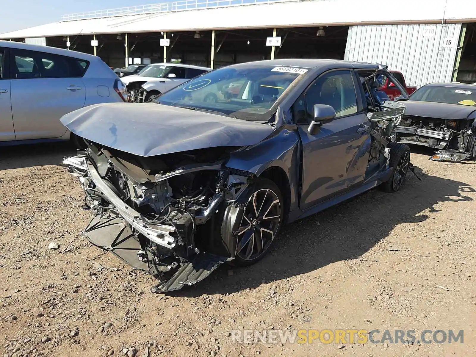 2 Photograph of a damaged car JTDS4RCE4LJ035051 TOYOTA COROLLA 2020