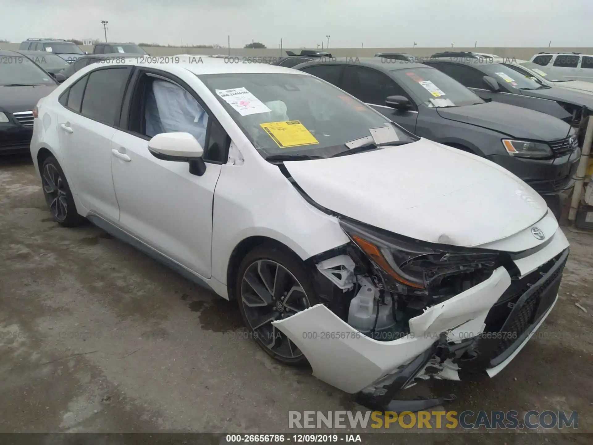 1 Photograph of a damaged car JTDS4RCE4LJ035583 TOYOTA COROLLA 2020