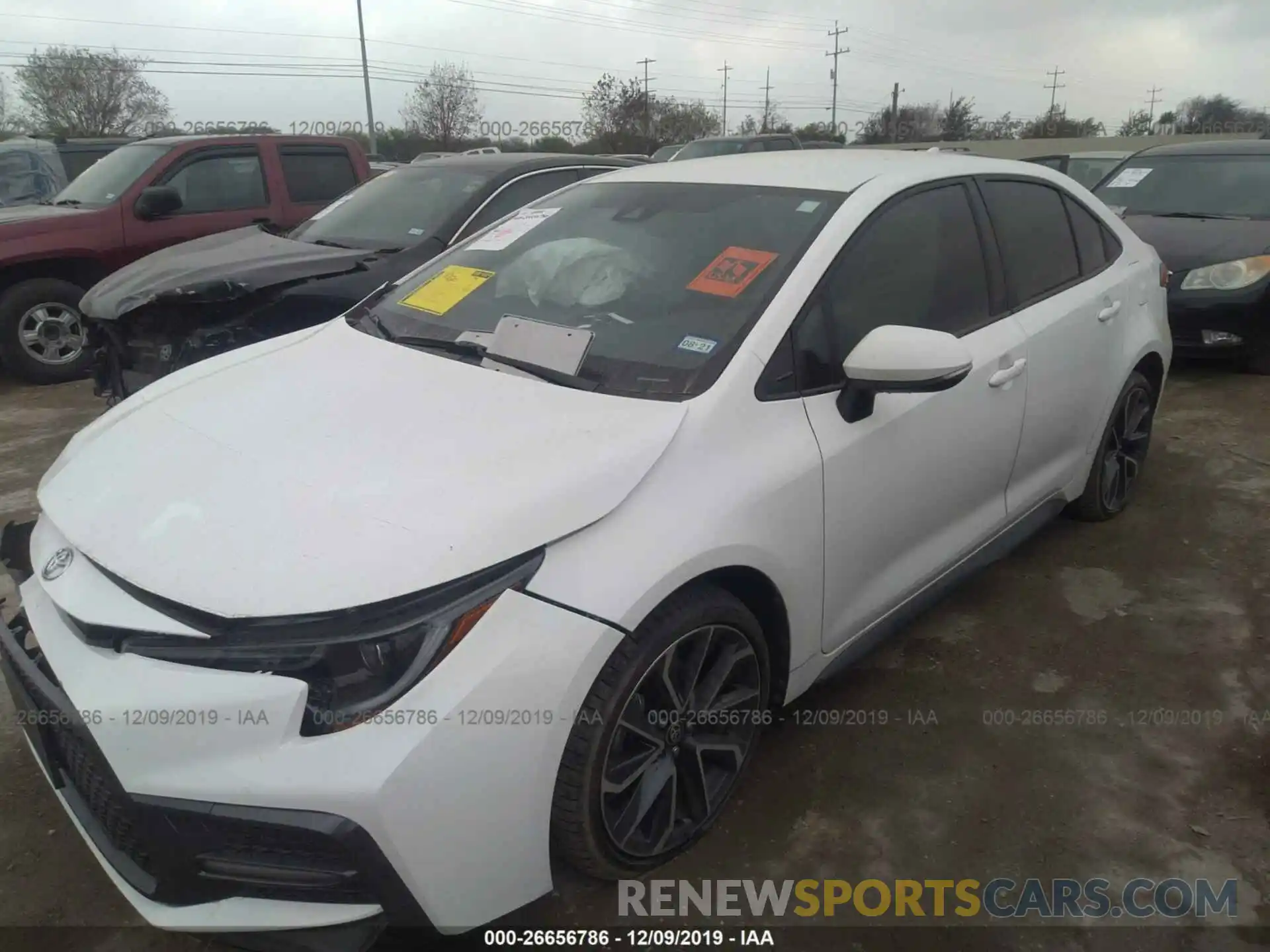 2 Photograph of a damaged car JTDS4RCE4LJ035583 TOYOTA COROLLA 2020