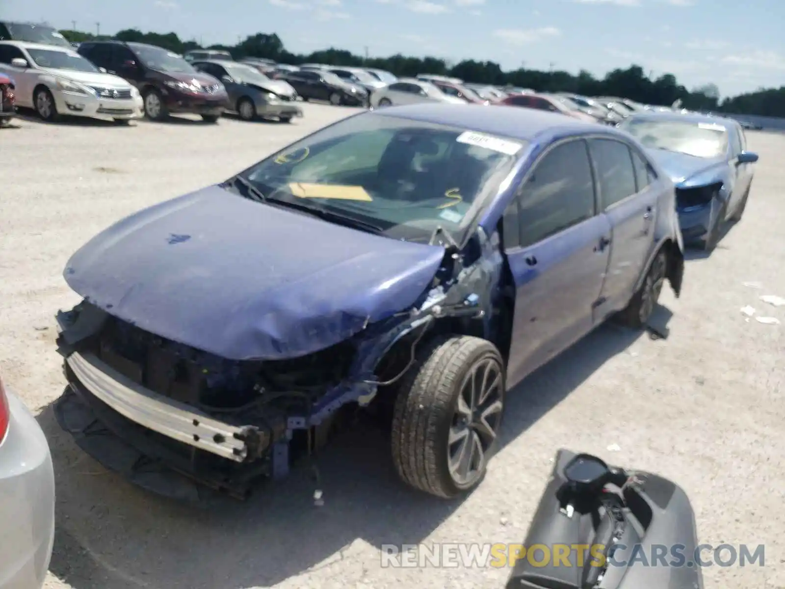 2 Photograph of a damaged car JTDS4RCE4LJ035695 TOYOTA COROLLA 2020