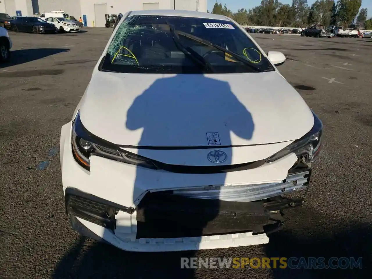 9 Photograph of a damaged car JTDS4RCE4LJ036930 TOYOTA COROLLA 2020