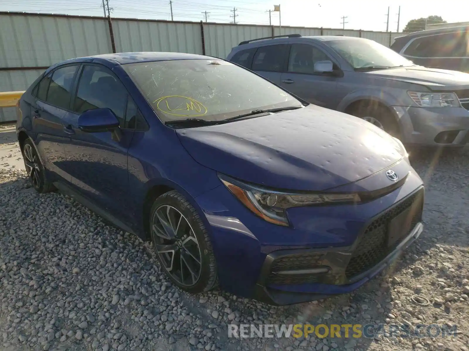 1 Photograph of a damaged car JTDS4RCE4LJ037334 TOYOTA COROLLA 2020