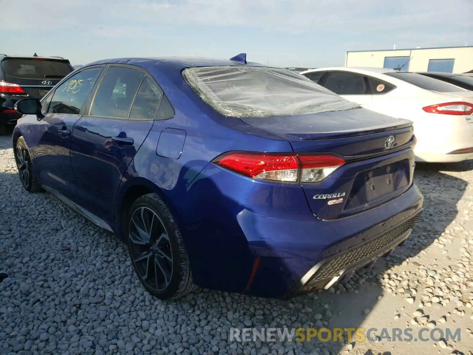 3 Photograph of a damaged car JTDS4RCE4LJ037334 TOYOTA COROLLA 2020