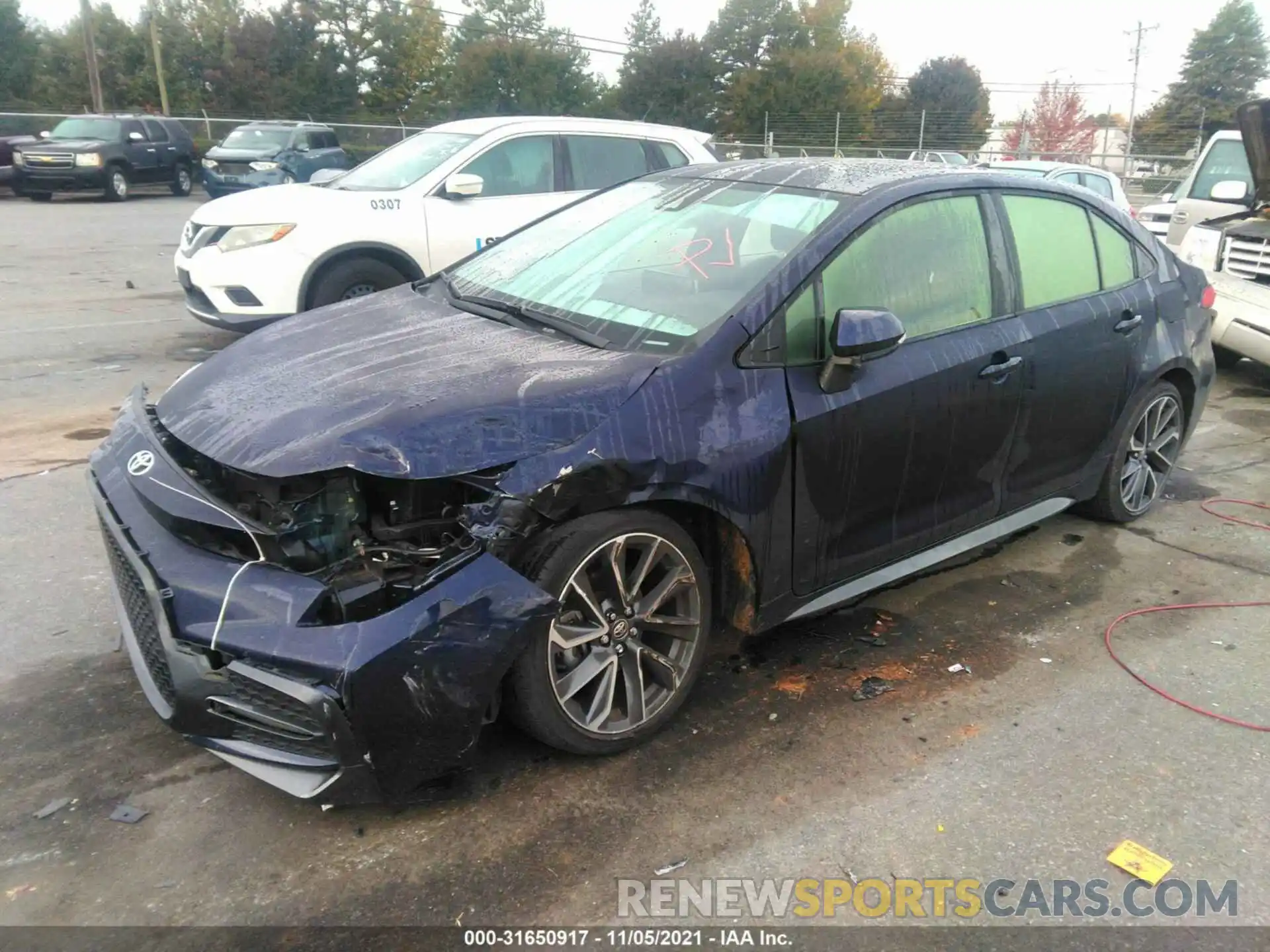 2 Photograph of a damaged car JTDS4RCE4LJ038595 TOYOTA COROLLA 2020