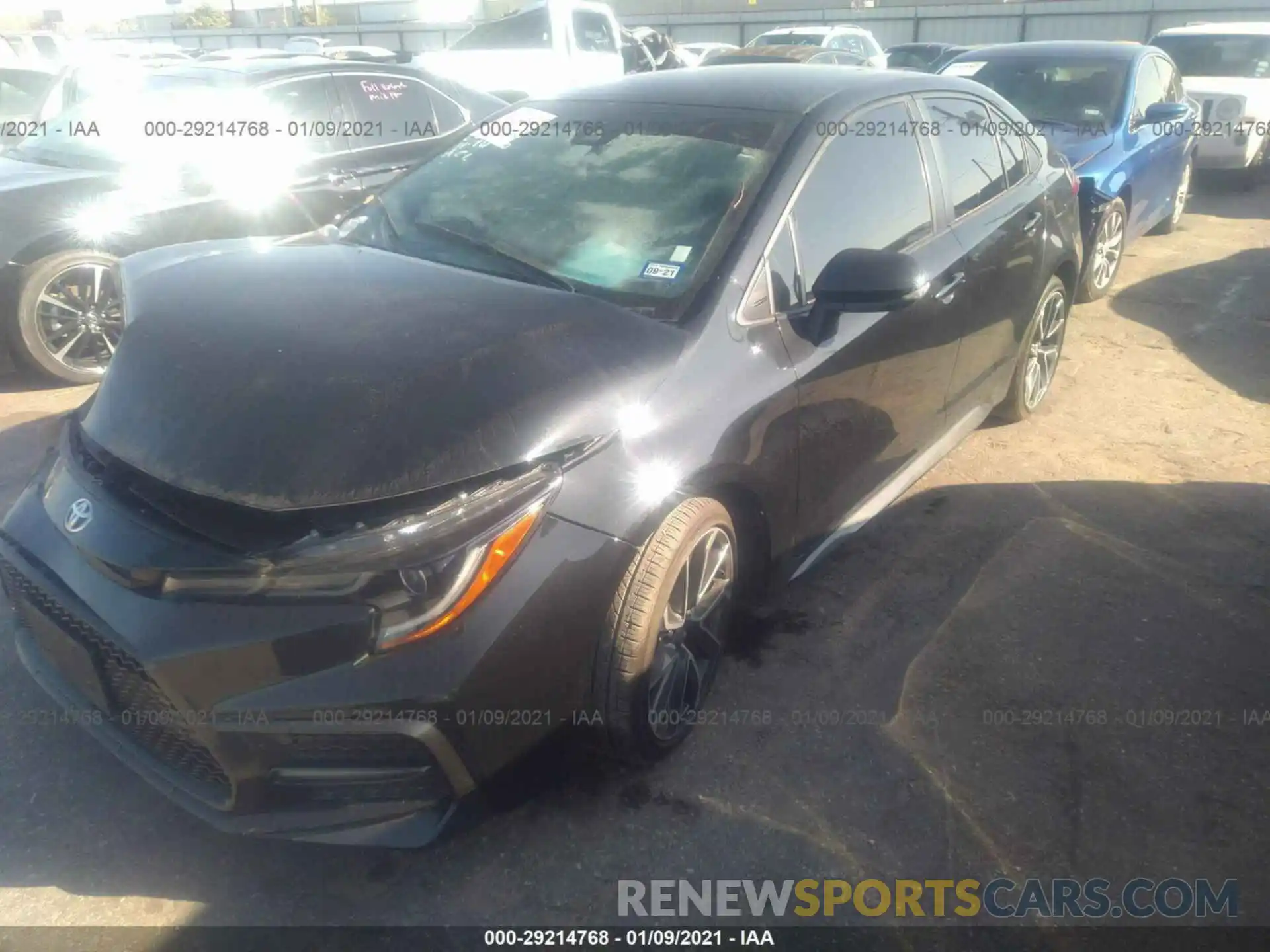 2 Photograph of a damaged car JTDS4RCE4LJ039097 TOYOTA COROLLA 2020