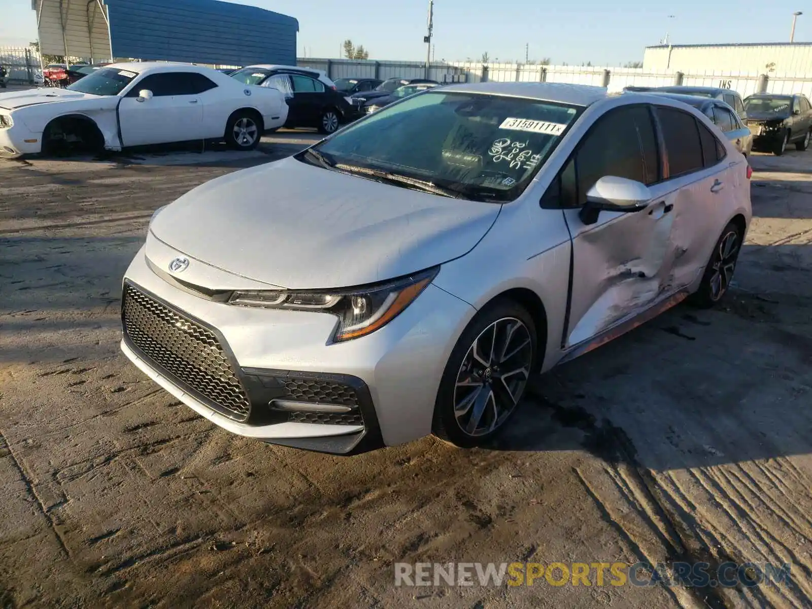 2 Photograph of a damaged car JTDS4RCE4LJ039228 TOYOTA COROLLA 2020