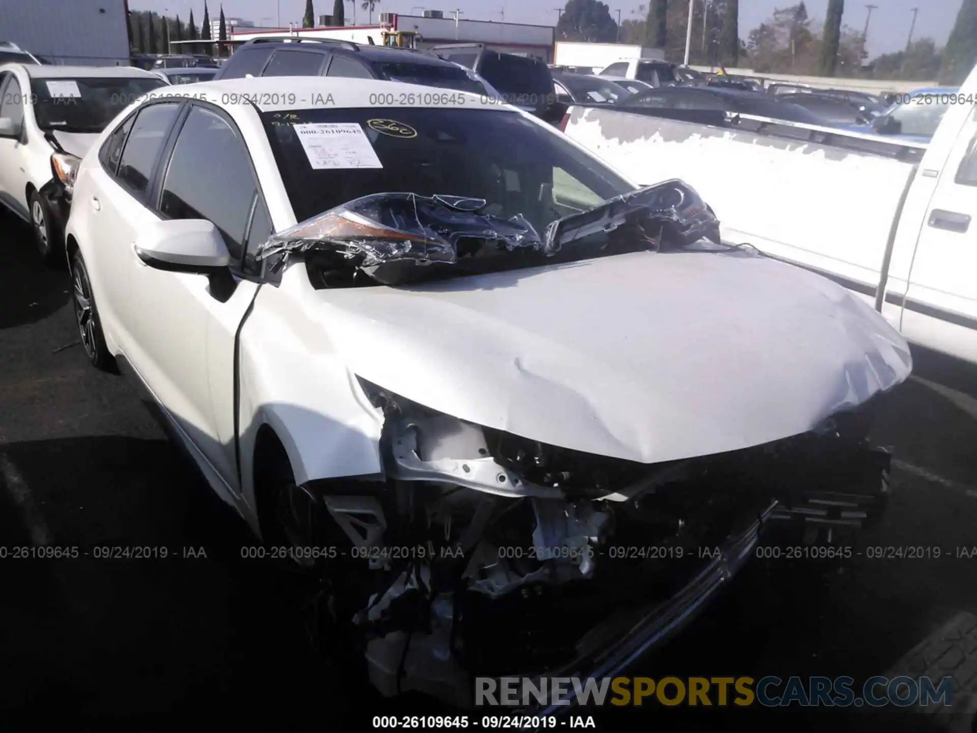 1 Photograph of a damaged car JTDS4RCE4LJ040279 TOYOTA COROLLA 2020