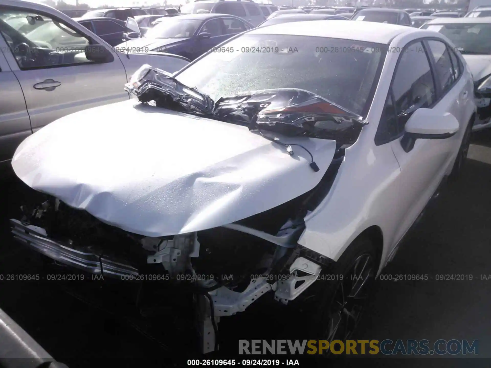 2 Photograph of a damaged car JTDS4RCE4LJ040279 TOYOTA COROLLA 2020