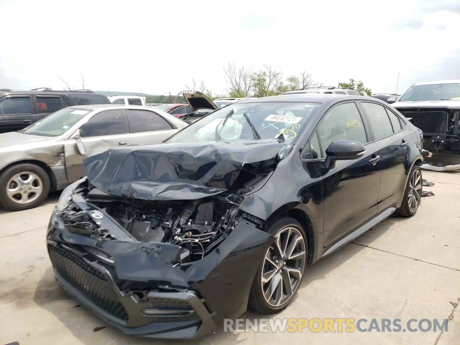 2 Photograph of a damaged car JTDS4RCE4LJ040282 TOYOTA COROLLA 2020