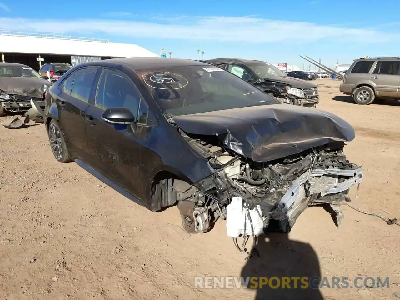 1 Photograph of a damaged car JTDS4RCE4LJ040637 TOYOTA COROLLA 2020