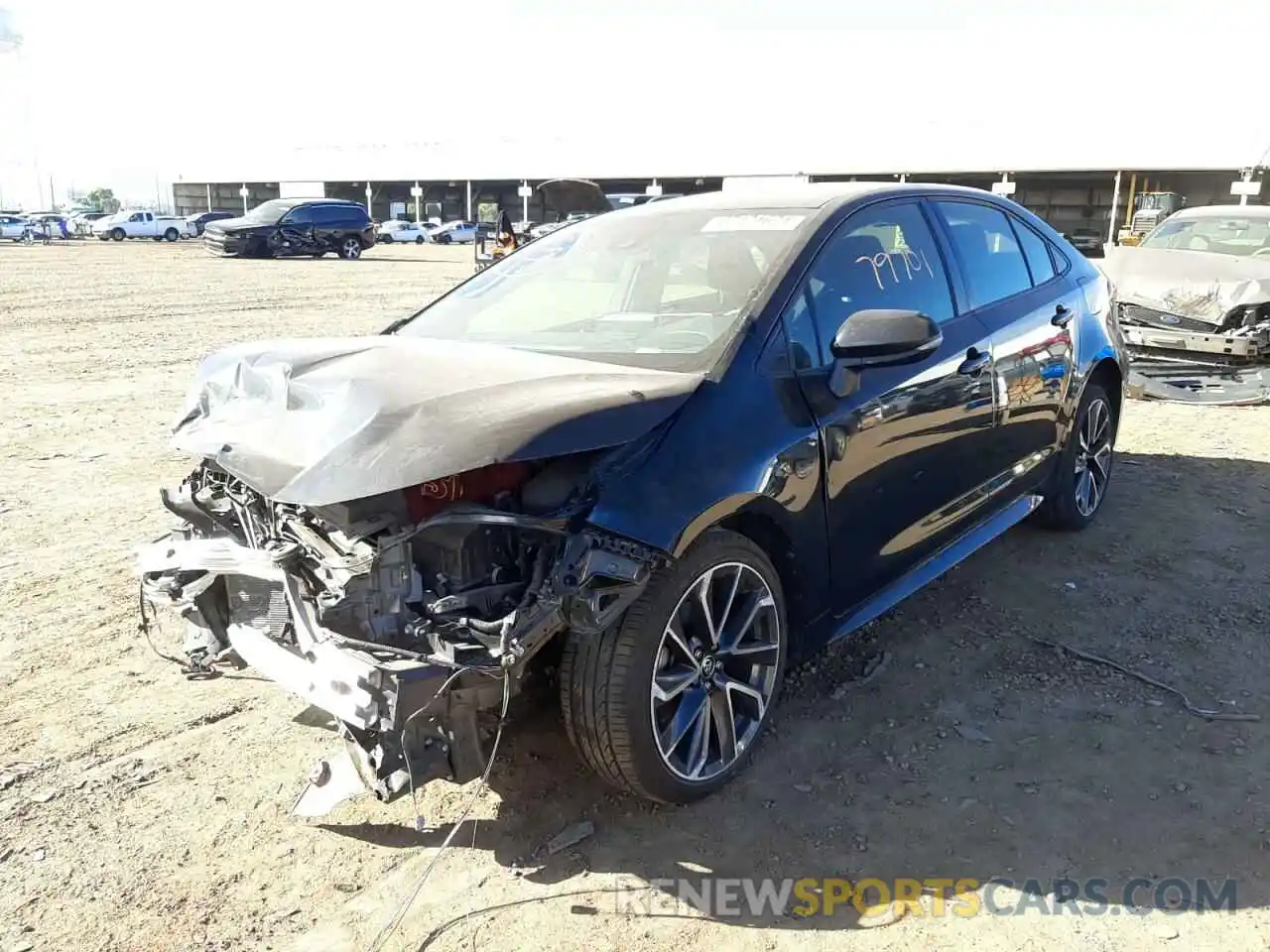 2 Photograph of a damaged car JTDS4RCE4LJ040637 TOYOTA COROLLA 2020