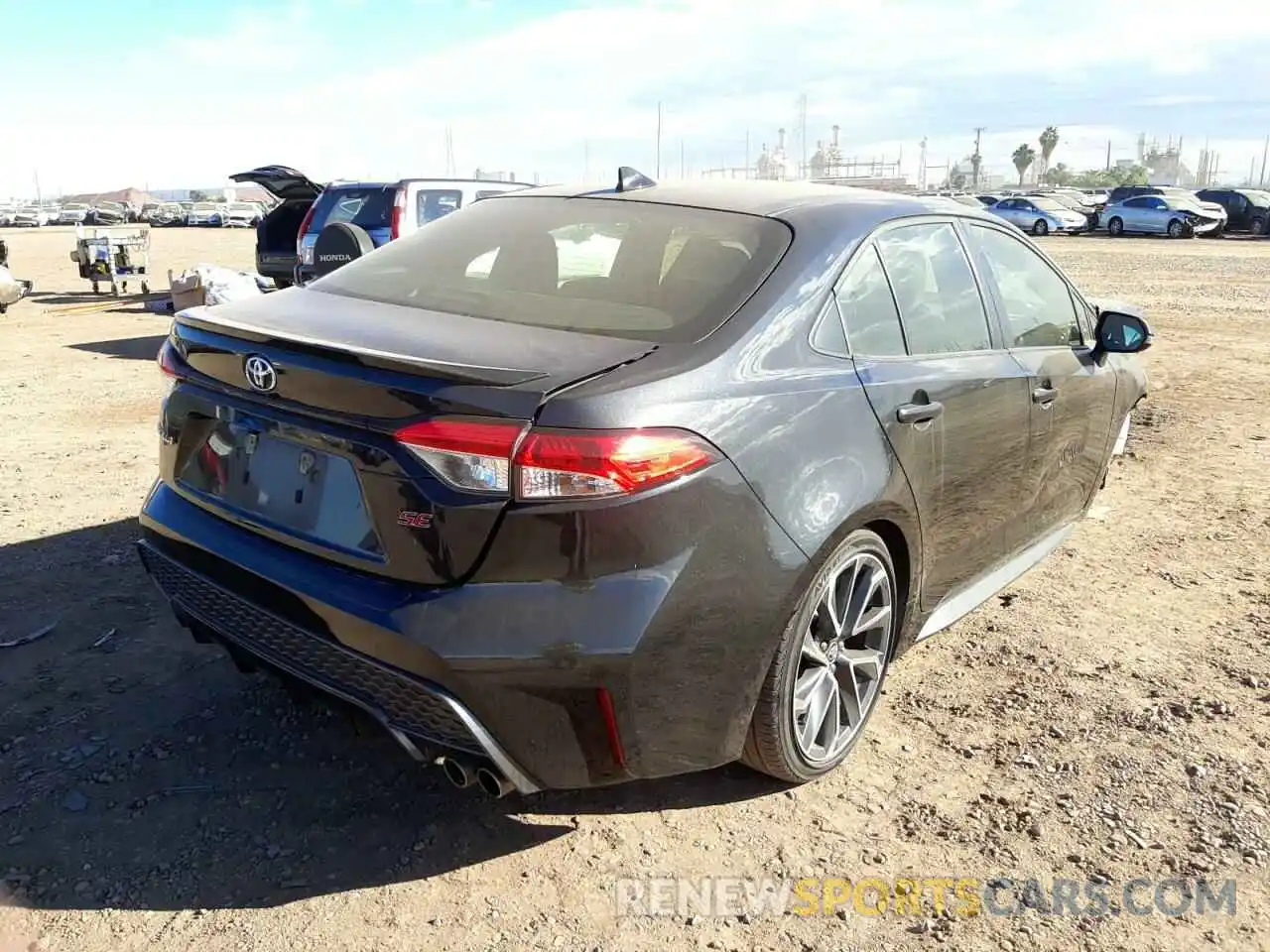 4 Photograph of a damaged car JTDS4RCE4LJ040637 TOYOTA COROLLA 2020