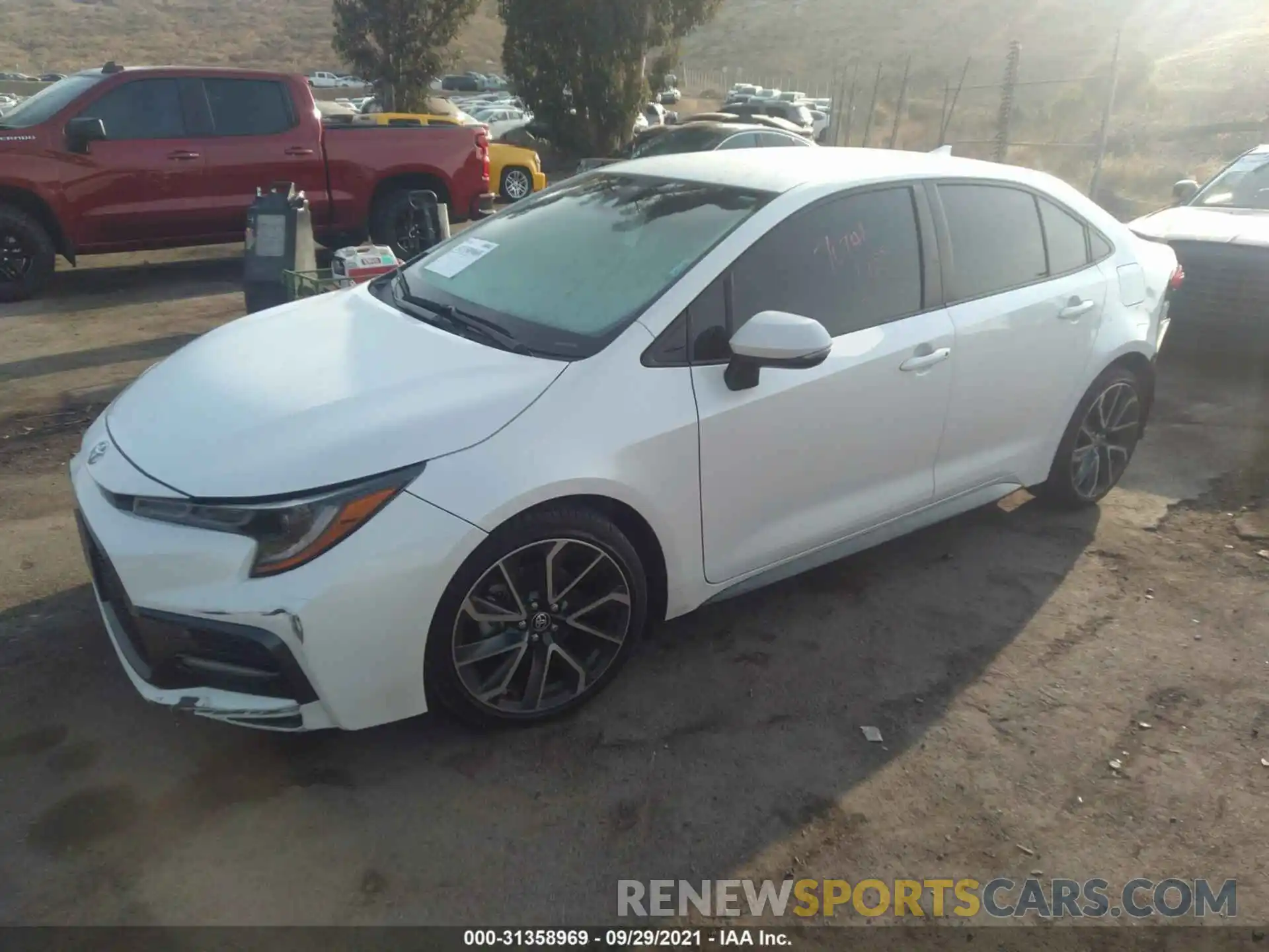 2 Photograph of a damaged car JTDS4RCE4LJ040833 TOYOTA COROLLA 2020