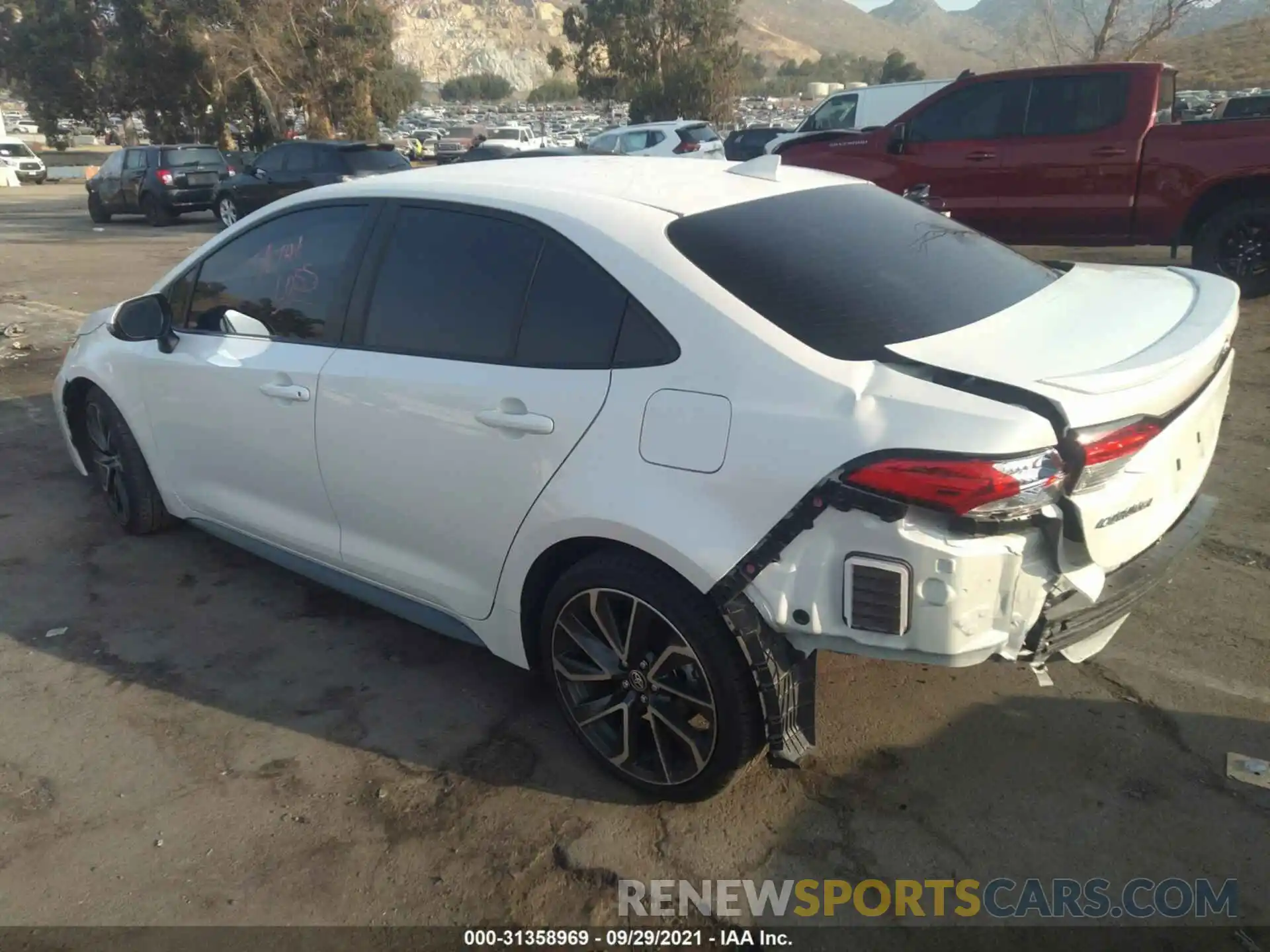 3 Photograph of a damaged car JTDS4RCE4LJ040833 TOYOTA COROLLA 2020