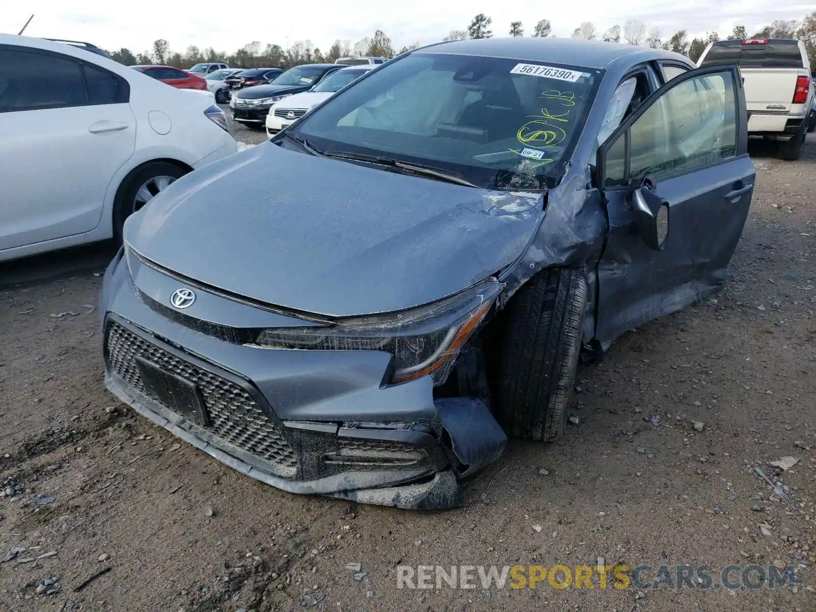 2 Photograph of a damaged car JTDS4RCE4LJ041254 TOYOTA COROLLA 2020