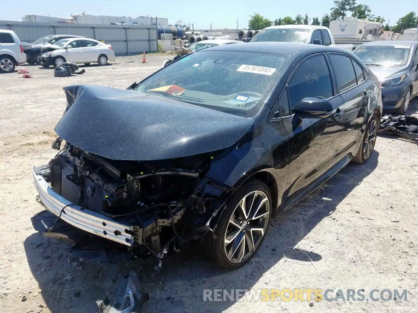 2 Photograph of a damaged car JTDS4RCE4LJ042016 TOYOTA COROLLA 2020