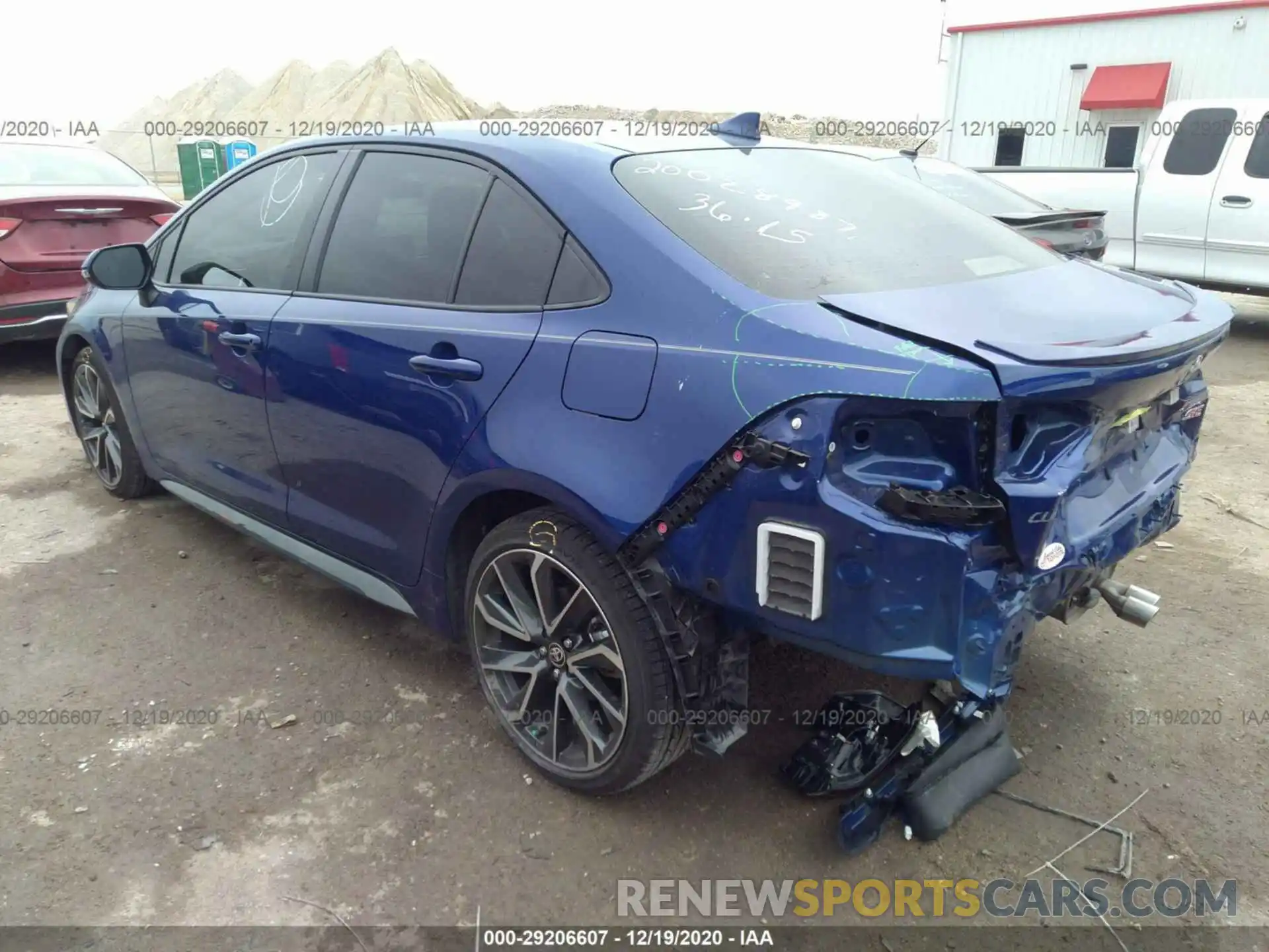 3 Photograph of a damaged car JTDS4RCE4LJ042730 TOYOTA COROLLA 2020