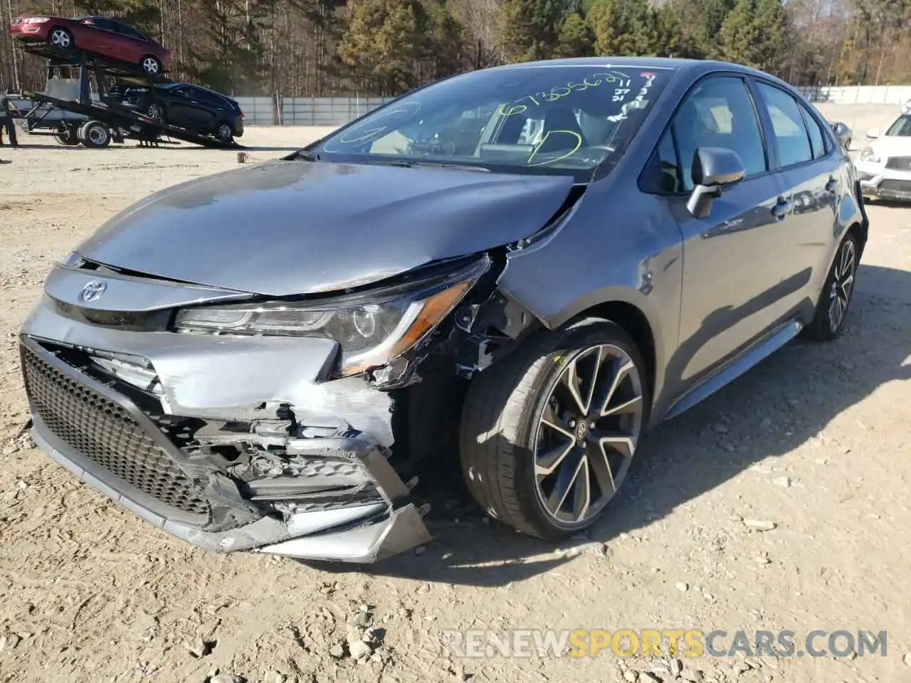 2 Photograph of a damaged car JTDS4RCE4LJ043389 TOYOTA COROLLA 2020