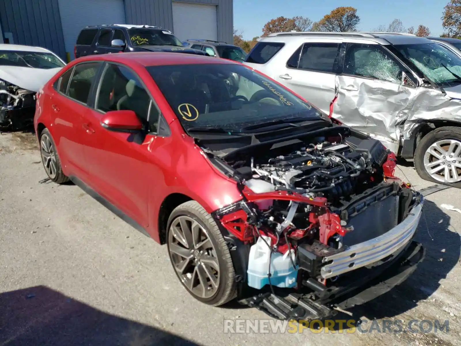 1 Photograph of a damaged car JTDS4RCE4LJ044252 TOYOTA COROLLA 2020