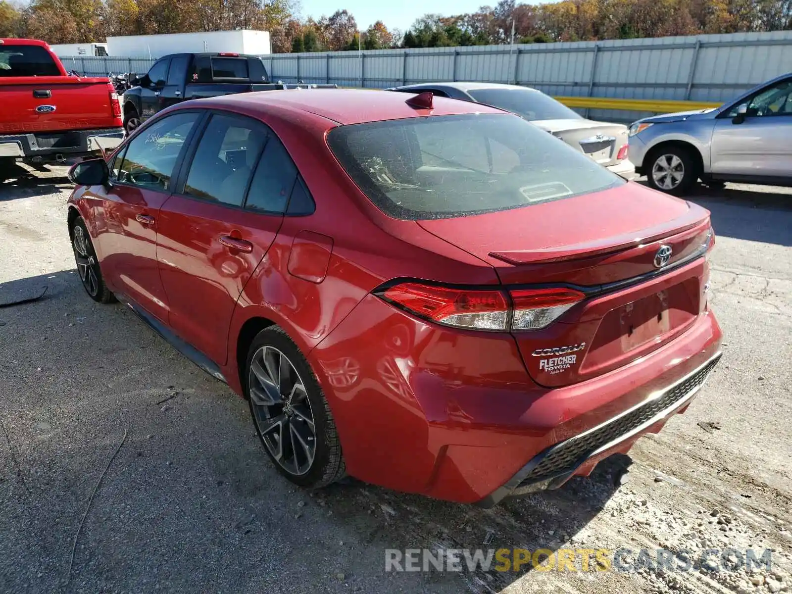 3 Photograph of a damaged car JTDS4RCE4LJ044252 TOYOTA COROLLA 2020