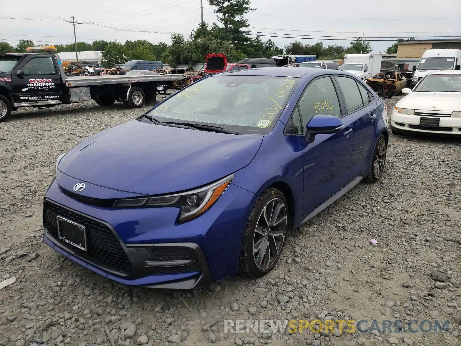 2 Photograph of a damaged car JTDS4RCE4LJ044381 TOYOTA COROLLA 2020