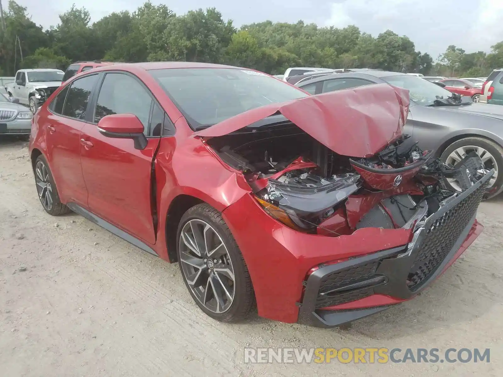 1 Photograph of a damaged car JTDS4RCE4LJ045689 TOYOTA COROLLA 2020