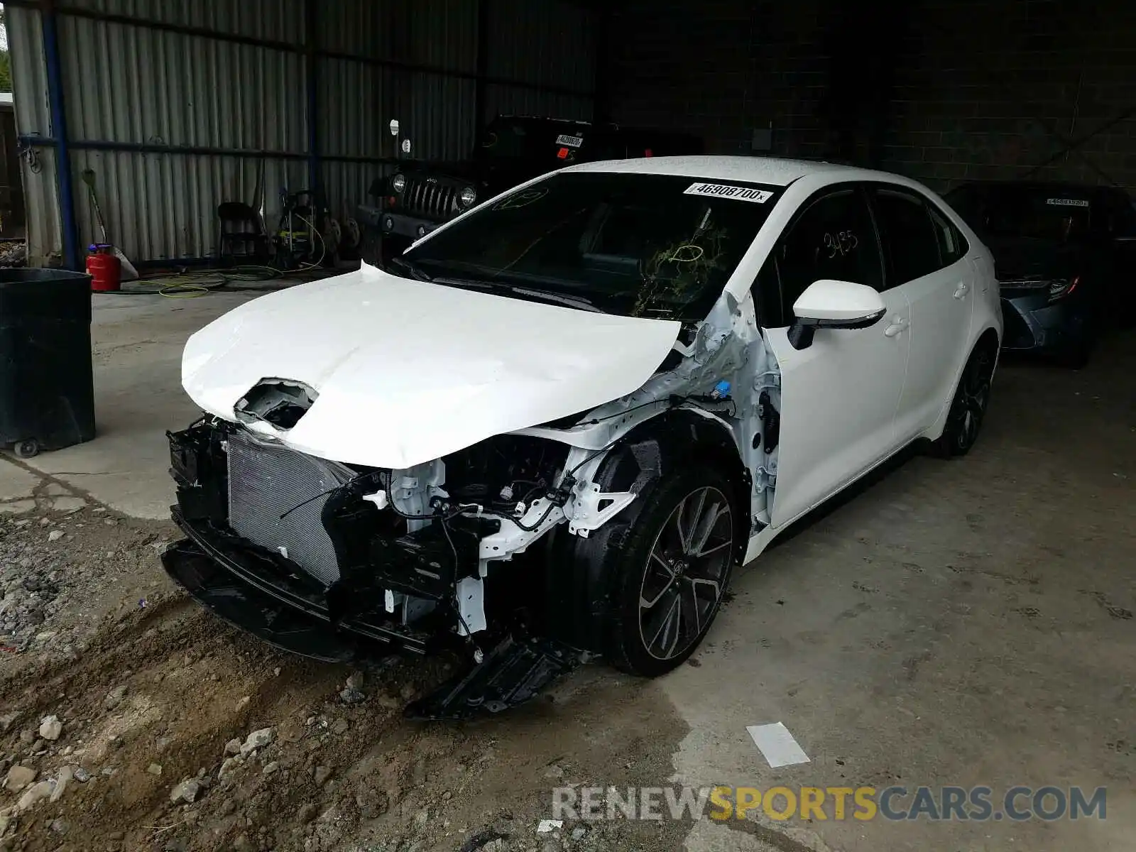 2 Photograph of a damaged car JTDS4RCE4LJ050066 TOYOTA COROLLA 2020