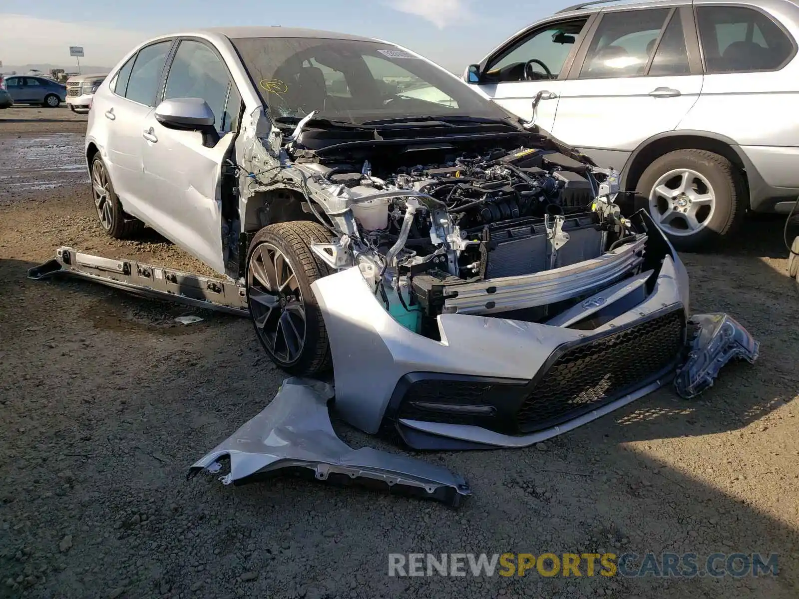 1 Photograph of a damaged car JTDS4RCE4LJ050780 TOYOTA COROLLA 2020