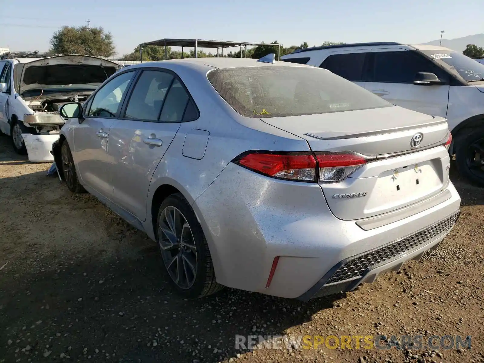 3 Photograph of a damaged car JTDS4RCE4LJ050780 TOYOTA COROLLA 2020