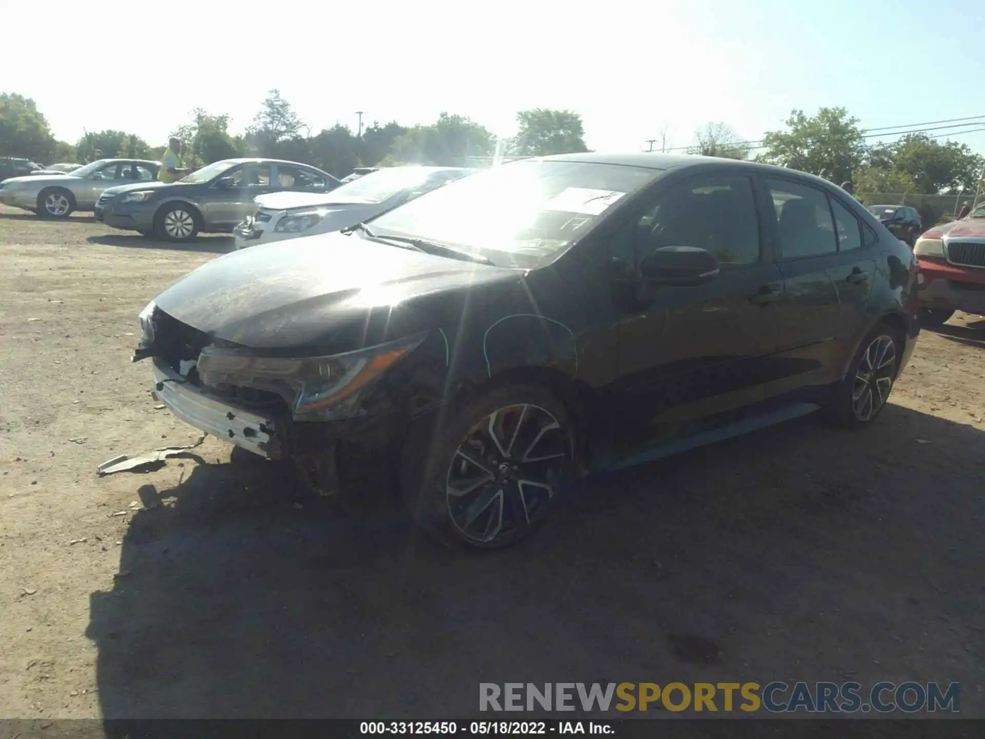 2 Photograph of a damaged car JTDS4RCE4LJ051122 TOYOTA COROLLA 2020