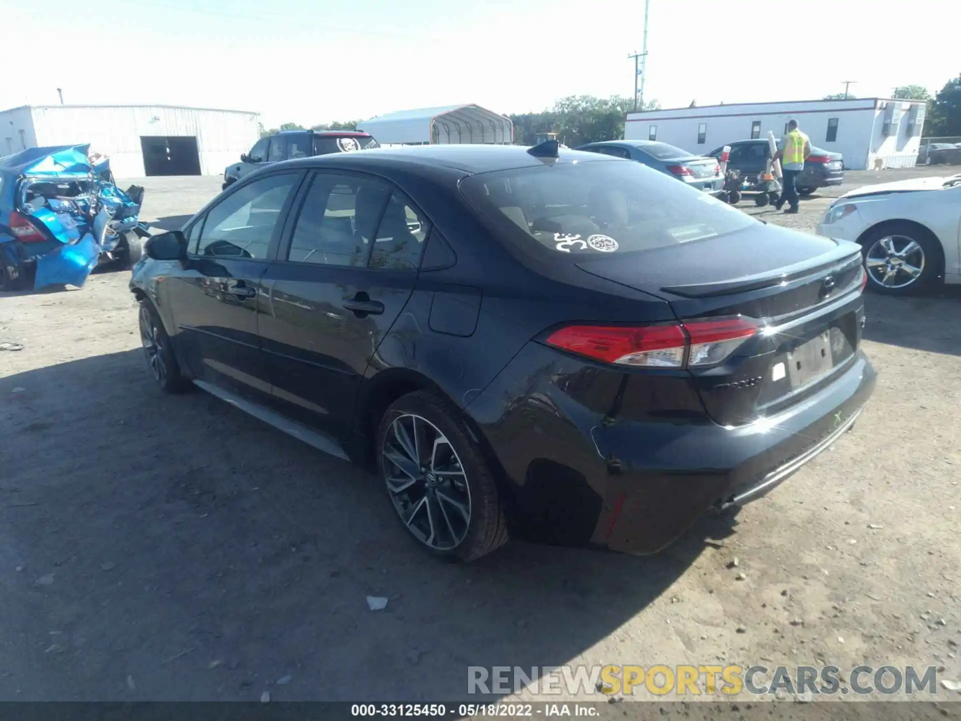 3 Photograph of a damaged car JTDS4RCE4LJ051122 TOYOTA COROLLA 2020