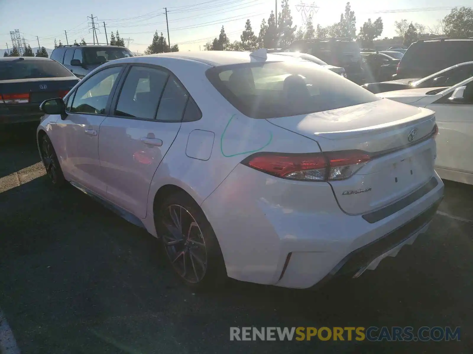 3 Photograph of a damaged car JTDS4RCE4LJ052836 TOYOTA COROLLA 2020