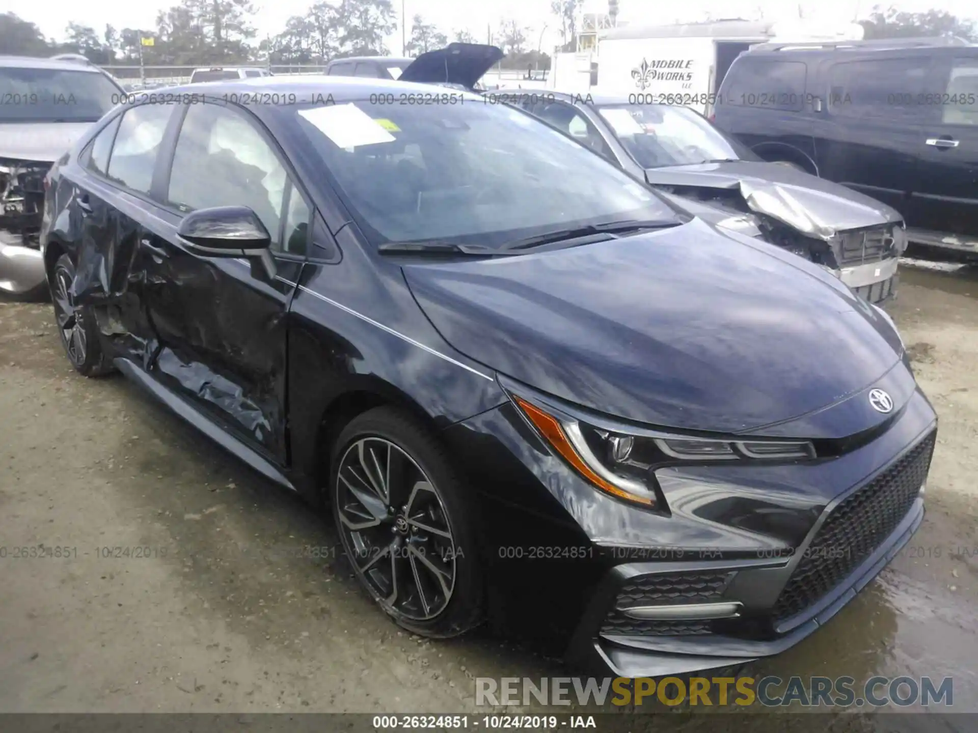 1 Photograph of a damaged car JTDS4RCE5LJ001569 TOYOTA COROLLA 2020