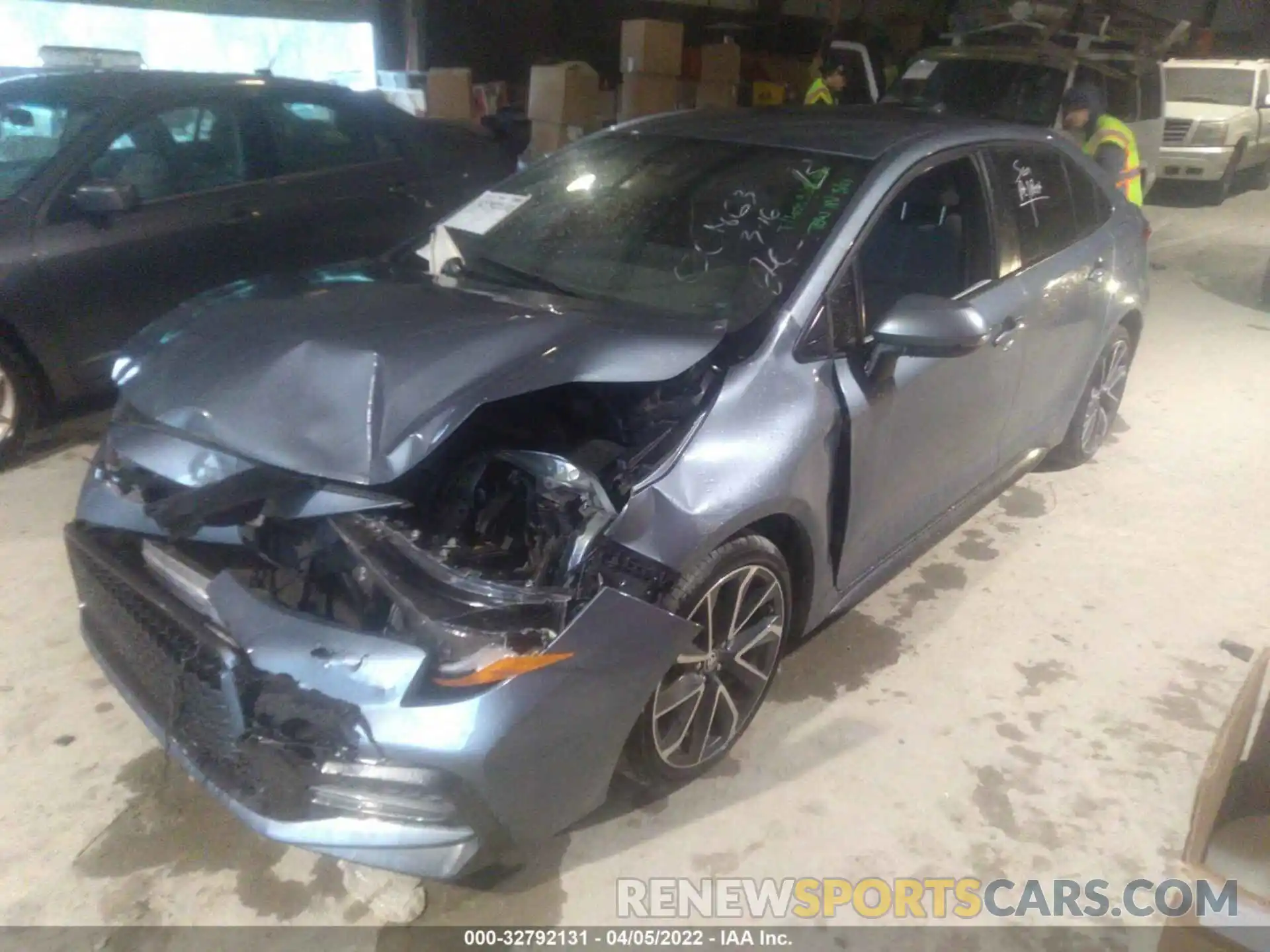 2 Photograph of a damaged car JTDS4RCE5LJ001863 TOYOTA COROLLA 2020