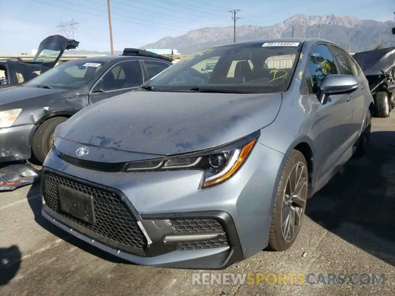 2 Photograph of a damaged car JTDS4RCE5LJ004200 TOYOTA COROLLA 2020