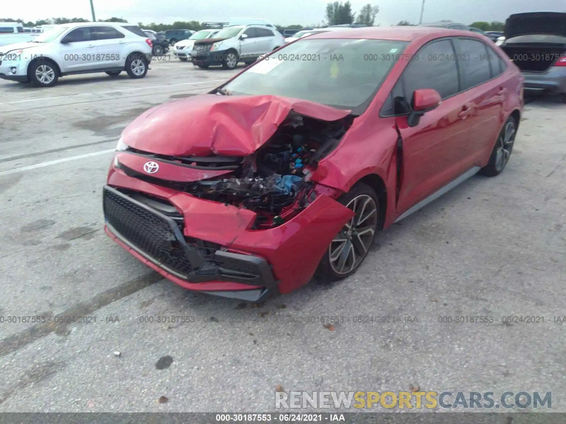 6 Photograph of a damaged car JTDS4RCE5LJ004410 TOYOTA COROLLA 2020