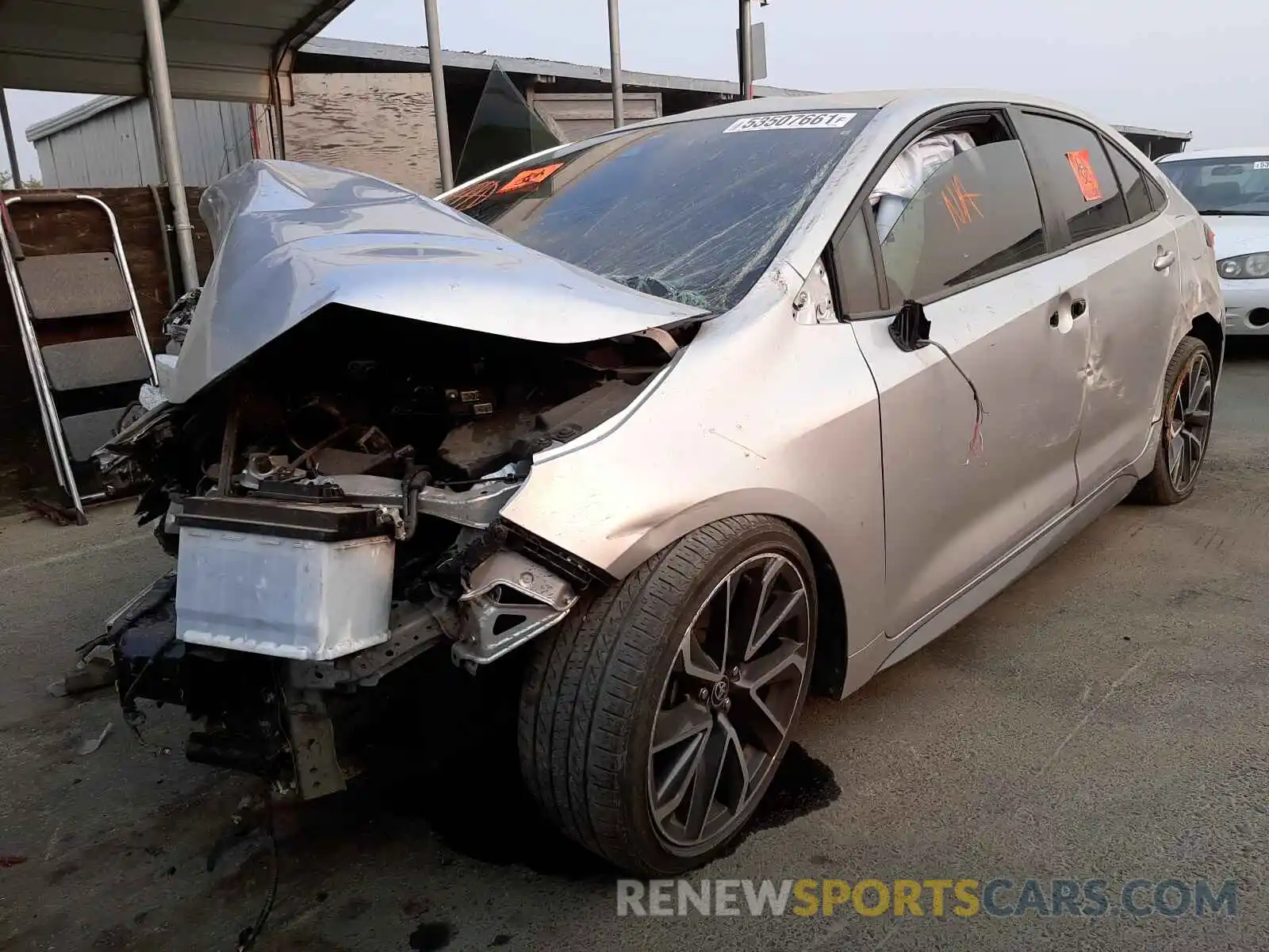 2 Photograph of a damaged car JTDS4RCE5LJ004648 TOYOTA COROLLA 2020