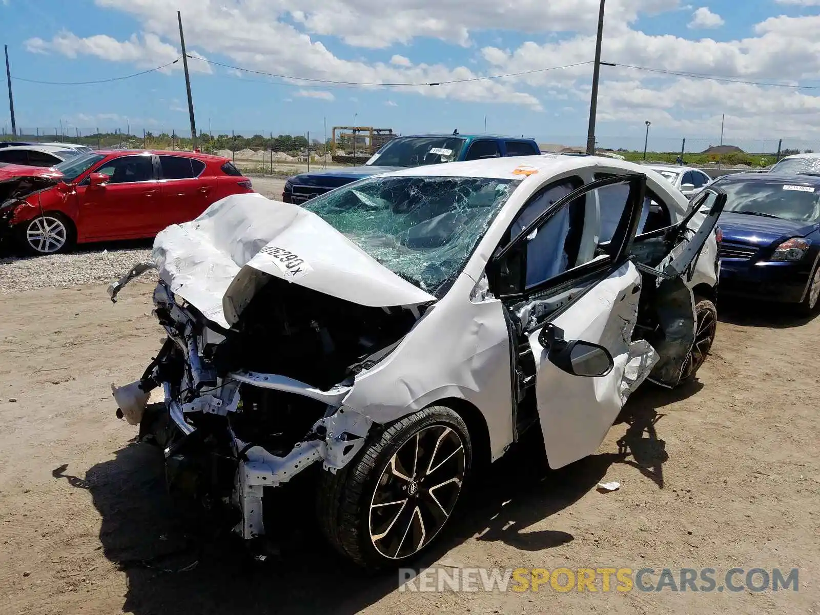 2 Photograph of a damaged car JTDS4RCE5LJ004889 TOYOTA COROLLA 2020