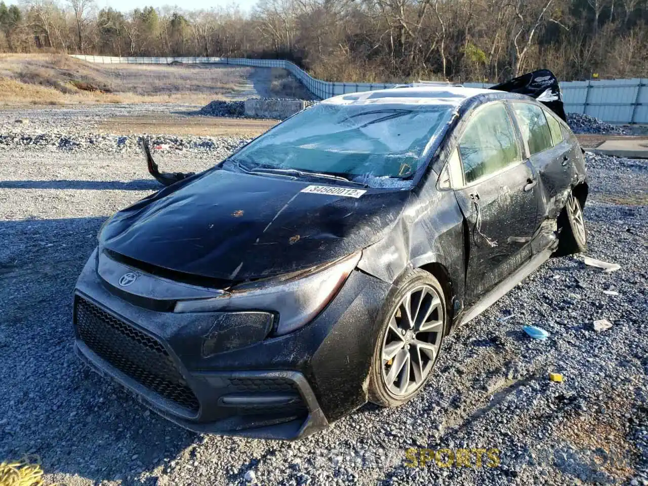 2 Photograph of a damaged car JTDS4RCE5LJ006092 TOYOTA COROLLA 2020